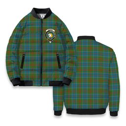ScotsTee Shop Scottish Stewart of Appin Hunting Ancient Clan Crest Tartan Bomber Puffer Jacket