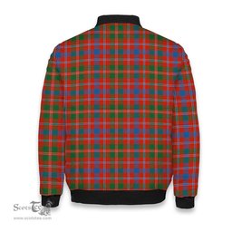 ScotsTee Shop Scottish MacDonald of Glenaladale Ancient Crest Tartan Bomber Puffer Jacket