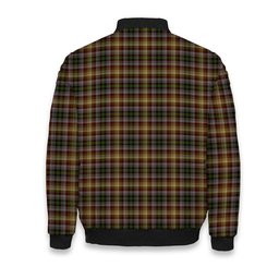 ScotsTee Shop Scottish McKay of Strathnaver Crest Tartan Bomber Puffer Jacket