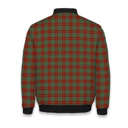 ScotsTee Shop Scottish McDonald of Kingsburgh Crest Tartan Bomber Puffer Jacket