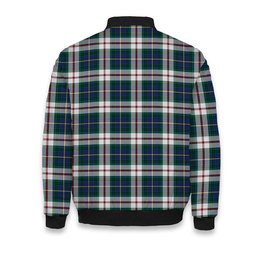 ScotsTee Shop Scottish McLeod Of Californian Modern Crest Tartan Bomber Puffer Jacket
