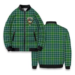 ScotsTee Shop Scottish McDonald Lord of the Isles Hunting Ancient Crest Tartan Bomber Puffer Jacket