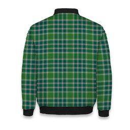 ScotsTee Shop Scottish McDonald Lord of the Isles Hunting Ancient Crest Tartan Bomber Puffer Jacket