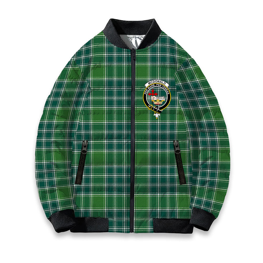ScotsTee Shop Scottish McDonald Lord of the Isles Hunting Ancient Crest Tartan Bomber Puffer Jacket