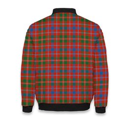 ScotsTee Shop Scottish McDonald of Glenaladale Ancient Crest Tartan Bomber Puffer Jacket