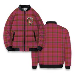 ScotsTee Shop Scottish Lumsden of Clova Ancient Crest Tartan Bomber Puffer Jacket