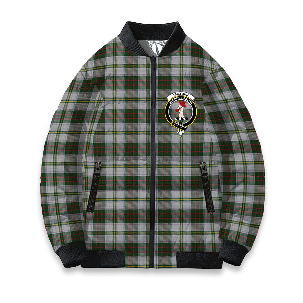 ScotsTee Shop Scottish Tailyour Dress 2 Crest Tartan Bomber Puffer Jacket