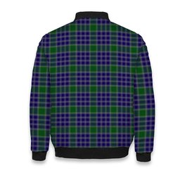 ScotsTee Shop Scottish MacDonald Lord of the Isles Hunting 2 Crest Tartan Bomber Puffer Jacket