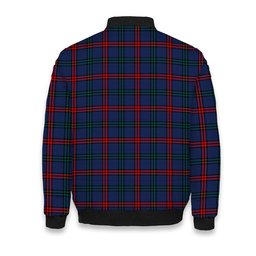 ScotsTee Shop Scottish Montgomery of Ayrshire Modern Crest Tartan Bomber Puffer Jacket