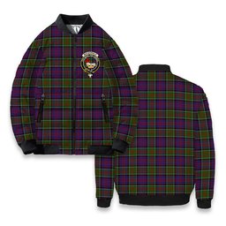 ScotsTee Shop Scottish MacDonald of Clanranald 2 Crest Tartan Bomber Puffer Jacket