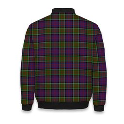 ScotsTee Shop Scottish MacDonald of Clanranald 2 Crest Tartan Bomber Puffer Jacket
