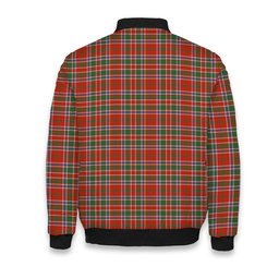 ScotsTee Shop Scottish MacDonald of Lochmaddy Ancient Crest Tartan Bomber Puffer Jacket