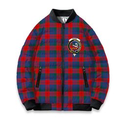 ScotsTee Shop Scottish Skene of Cromar Modern Crest Tartan Bomber Puffer Jacket