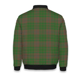 ScotsTee Shop Scottish McAlister of Glenbarr Hunting Ancient Crest Tartan Bomber Puffer Jacket
