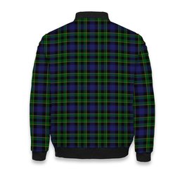 ScotsTee Shop Scottish Mowat Crest Tartan Bomber Puffer Jacket