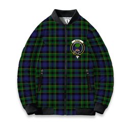 ScotsTee Shop Scottish Mowat Crest Tartan Bomber Puffer Jacket