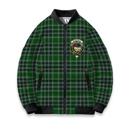 ScotsTee Shop Scottish McDonald Lord of the Isles Hunting Crest Tartan Bomber Puffer Jacket