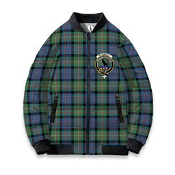 ScotsTee Shop Scottish McDonell Of Glengarry Ancient Crest Tartan Bomber Puffer Jacket