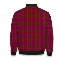 ScotsTee Shop Scottish Lumsden of Clova Crest Tartan Bomber Puffer Jacket