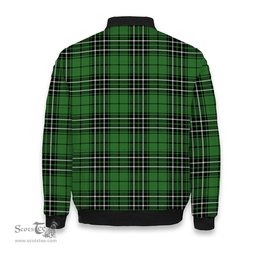ScotsTee Shop Scottish MacLean of Duart Hunting Ancient Crest Tartan Bomber Puffer Jacket