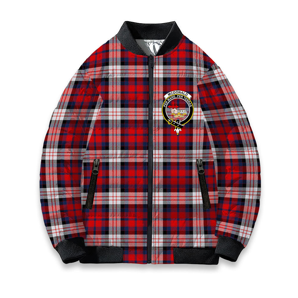 ScotsTee Shop Scottish McDonald Dress Irish Modern Crest Tartan Bomber Puffer Jacket