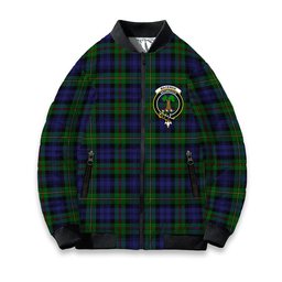 ScotsTee Shop Scottish MacEwen Clans Originaux Crest Tartan Bomber Puffer Jacket