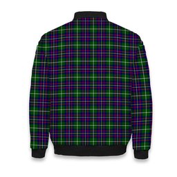 ScotsTee Shop Scottish Inglis Modern Crest Tartan Bomber Puffer Jacket