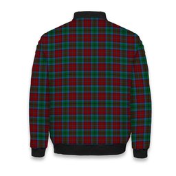 ScotsTee Shop Scottish Christie, Keith & Family Crest Tartan Bomber Puffer Jacket