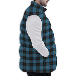 ScotsTee Shop Scottish Angus Ancient Premium Tartan Puffer Vest Winter White Duck Down Vest Sleeveless