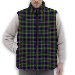 ScotsTee Shop Scottish Arnott Premium Tartan Puffer Vest Winter White Duck Down Vest Sleeveless