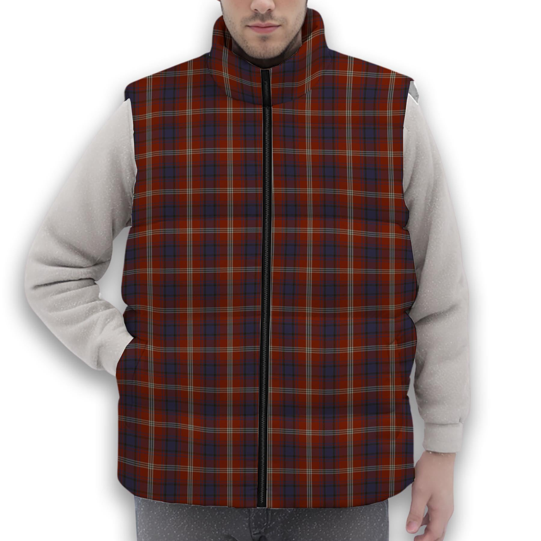 ScotsTee Shop Scottish Ainslie SC Premium Tartan Puffer Vest Winter White Duck Down Vest Sleeveless
