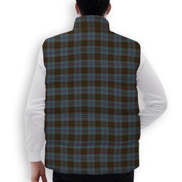 ScotsTee Shop Scottish Anderson Premium Tartan Puffer Vest Winter White Duck Down Vest Sleeveless