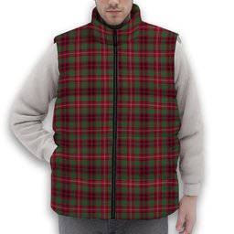ScotsTee Shop Scottish Ainslie Modern Premium Tartan Puffer Vest Winter White Duck Down Vest Sleeveless