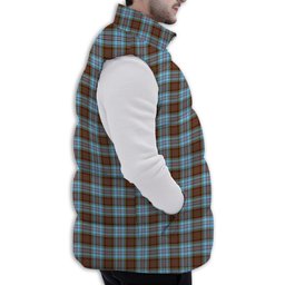 ScotsTee Shop Scottish Anderson Ancient Premium Tartan Puffer Vest Winter White Duck Down Vest Sleeveless