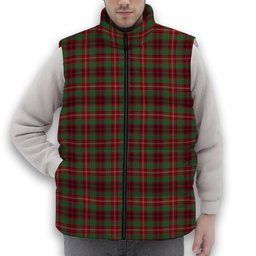 ScotsTee Shop Scottish Ainslie Ancient Premium Tartan Puffer Vest Winter White Duck Down Vest Sleeveless