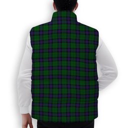 ScotsTee Shop Scottish Armstrong Premium Tartan Puffer Vest Winter White Duck Down Vest Sleeveless