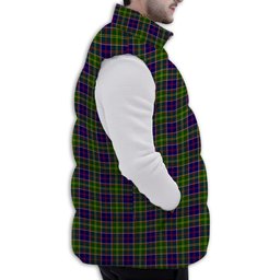ScotsTee Shop Scottish Ayrshire Premium Tartan Puffer Vest Winter White Duck Down Vest Sleeveless