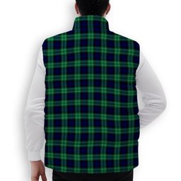 ScotsTee Shop Scottish Abercrombie SC Premium Tartan Puffer Vest Winter White Duck Down Vest Sleeveless