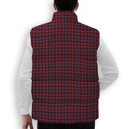 ScotsTee Shop Scottish Aberdeen Premium Tartan Puffer Vest Winter White Duck Down Vest Sleeveless