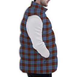 ScotsTee Shop Scottish Anderson Modern Premium Tartan Puffer Vest Winter White Duck Down Vest Sleeveless