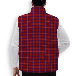 ScotsTee Shop Scottish Bruce William Premium Tartan Puffer Vest Winter White Duck Down Vest Sleeveless