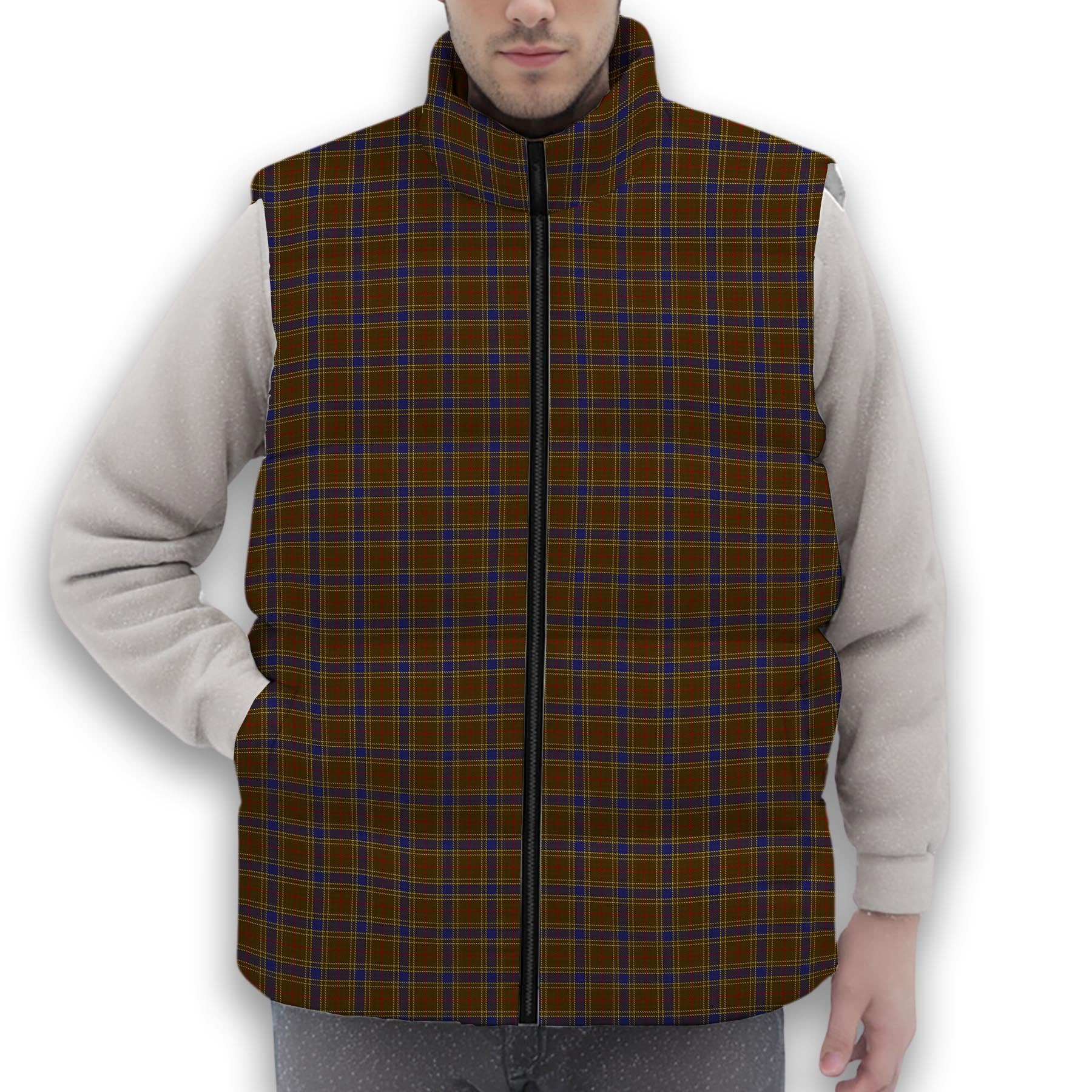 ScotsTee Shop Scottish Balfour 2 Premium Tartan Puffer Vest Winter White Duck Down Vest Sleeveless