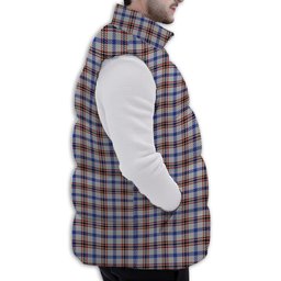 ScotsTee Shop Scottish Boswell Premium Tartan Puffer Vest Winter White Duck Down Vest Sleeveless