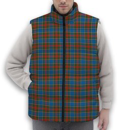 ScotsTee Shop Scottish Bethune Ancient Premium Tartan Puffer Vest Winter White Duck Down Vest Sleeveless
