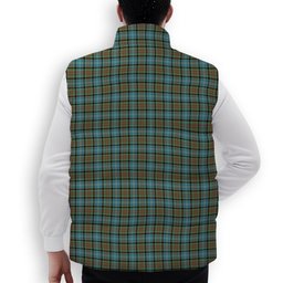 ScotsTee Shop Scottish Brisbane Modern Premium Tartan Puffer Vest Winter White Duck Down Vest Sleeveless