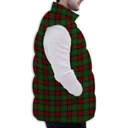 ScotsTee Shop Scottish Blackstock Hunting Premium Tartan Puffer Vest Winter White Duck Down Vest Sleeveless