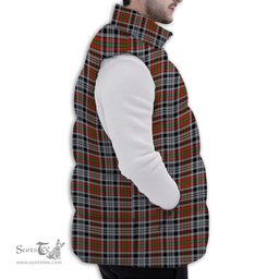 ScotsTee Shop Scottish Borthwick Dress Ancient Premium Tartan Puffer Vest Winter White Duck Down Vest Sleeveless