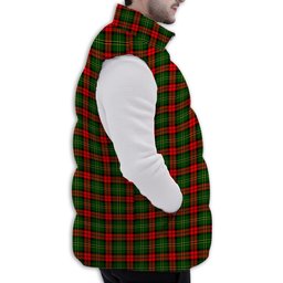 ScotsTee Shop Scottish Blackstock Premium Tartan Puffer Vest Winter White Duck Down Vest Sleeveless