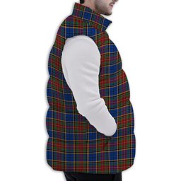 ScotsTee Shop Scottish Beattie (Beatty) Modern Premium Tartan Puffer Vest Winter White Duck Down Vest Sleeveless