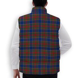 ScotsTee Shop Scottish Beattie (Beatty) Modern Premium Tartan Puffer Vest Winter White Duck Down Vest Sleeveless